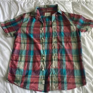 American Eagle Plaid Button-Up